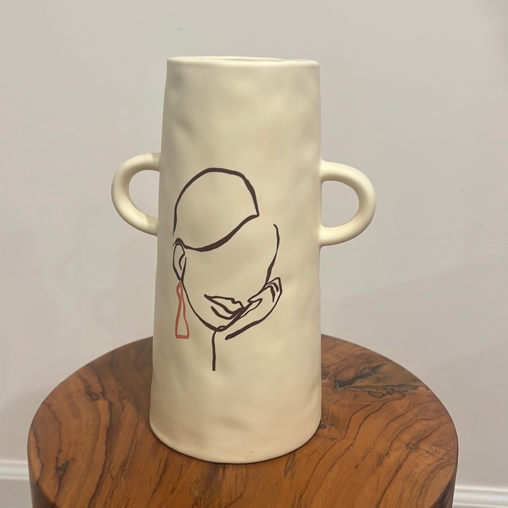 H&M Ceramic Cream Vase